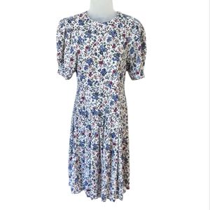 Vintage 90s Paquette Too! Byer California Floral Swing Dress